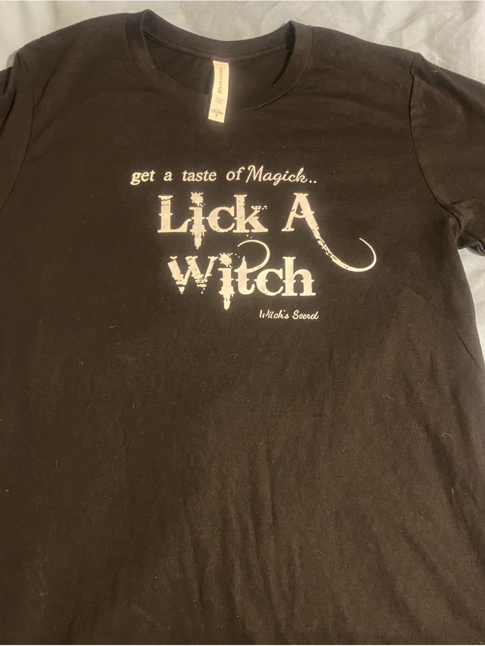 Lick A Witch Black Graphic Tee